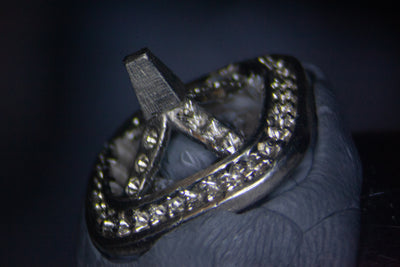 2.02ct round halo platinum